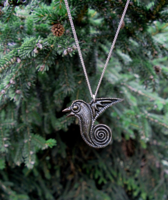 pendentif corbeau